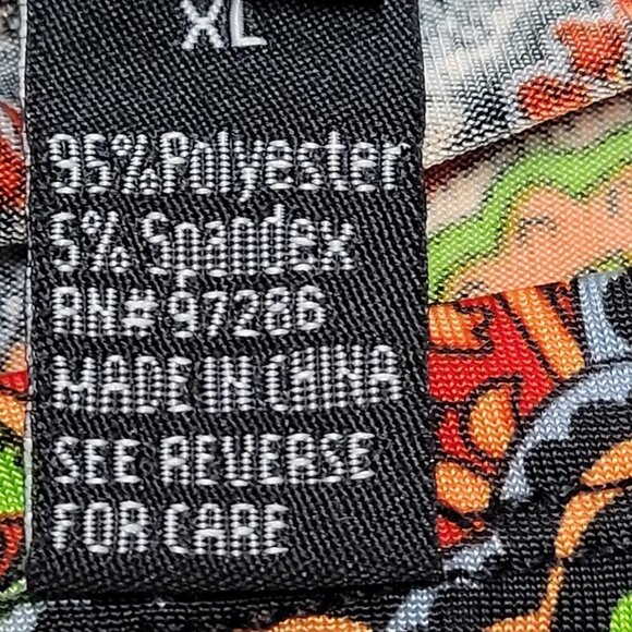 Multicolor Vibrant Colorful Three Quarter Sleeve Dress Size L, Size XL - Picture 8 of 11